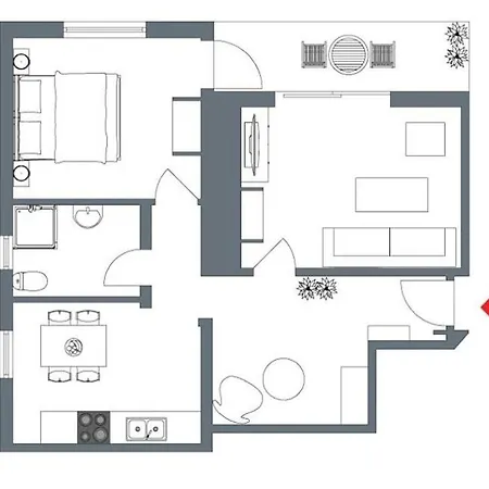 Aux Deux Colombes Avec Balcon Et Garage * Pamiers